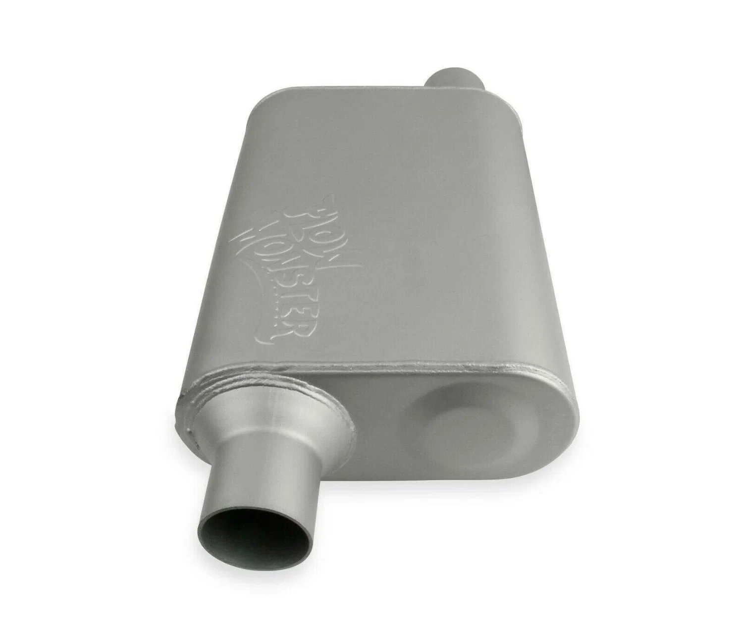 Flowmonster 2-Chamber Muffler 42443-FM 2.25 Offset Inlet_2.25 Offset Outlet